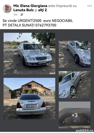 Vând Mercedes an 2003 URGENT