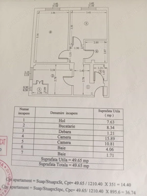 Vânzare apartament 2 camere, 2 bai, bucatarie, boxa, parter   ideal locuință sau cabinet, Roman