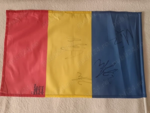 Vând steag cu semnături