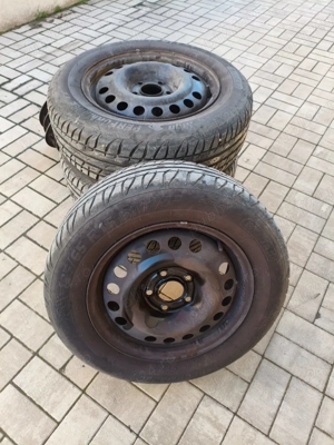 Anvelope vara 195 65 R15 + jante + capace Opel - imagine 2