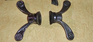 2 piulite fluturas   fluturasi SOUA SOVA france pt. roata SPATE  bicicleta vintage 