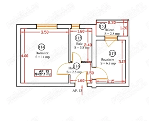 Apartamnet 1 Cameră Decomandat La Prima Inchiriere Zona Giroc Centru - imagine 6