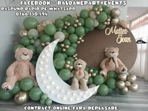 Aranjamente botez cristelnita Arcada baloane Photocorner Decor baloane - imagine 4
