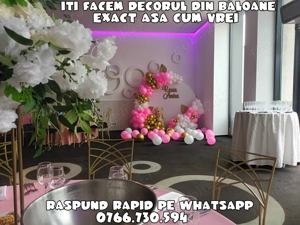 Aranjamente botez cristelnita Arcada baloane Photocorner Decor baloane - imagine 5