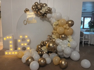 Photocorner majorat Arcada baloane petrecere aniversare zi nastere