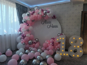 Photocorner majorat Arcada baloane petrecere aniversare zi nastere - imagine 3