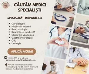 Medici Specialiști   Rezidenți în ultimul an Iasi