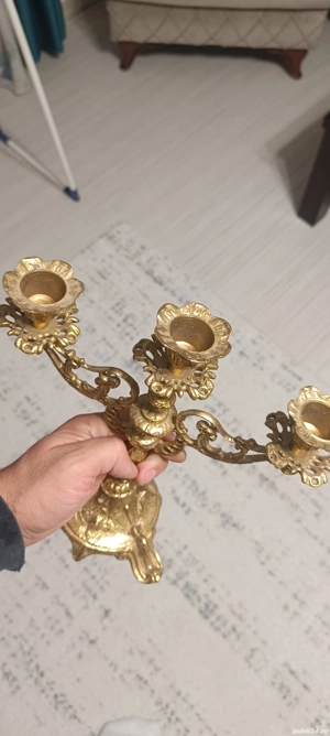 Sfeșnic din bronz  - imagine 4