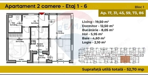 De vânzare apartament 2 camere - Berceni - imagine 3