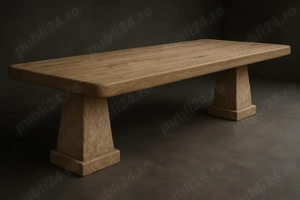 masa stejar masiv rustic -masa cu poveste - - imagine 3