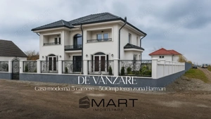 Casa moderna 5 camere, 240 mp + 500mp teren zona Harman