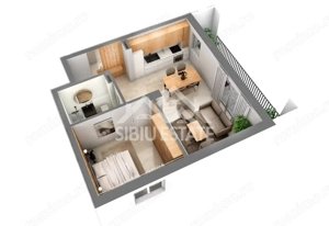 Apartament 2 Camere Finisat, Zona Doamna Stanca,Comision 0 - imagine 3