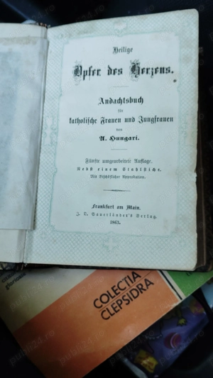 Vând carte religioasă scrisă în limba germană din anul 1863, tipărită în Frankfurt am main.