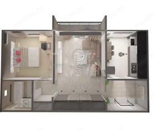 Apartament cu 2 camere la 6 minute de stația autobuzelor 640 și N109 - imagine 15