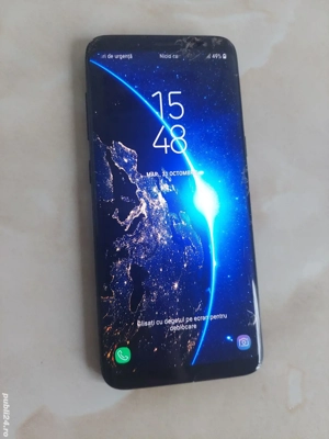 Vând Samsung Galaxy S8 Black puțin spart, codat VodafoneRO [poze reale] - imagine 1