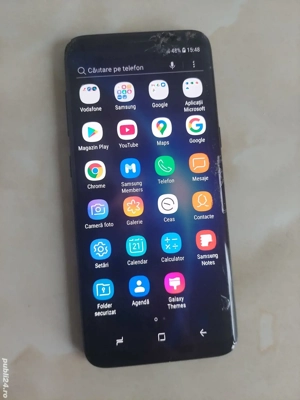 Vând Samsung Galaxy S8 Black puțin spart, codat VodafoneRO [poze reale] - imagine 3