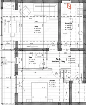 Apartament cu 2 camere in 64MP in Giroc, Cartier Planete - ID V2783 - imagine 4