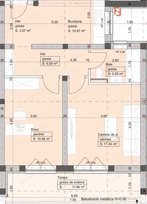 Apartament cu 2 camere,  etaj 1, LIFT, Cartier Planete - Giroc - ID V2771 - imagine 2