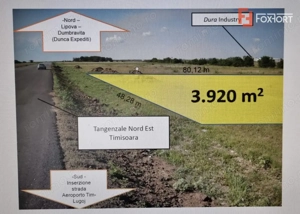 Teren Aeroport 3920 mp cu front stradal la centura de 48,28 ml - ID V5339