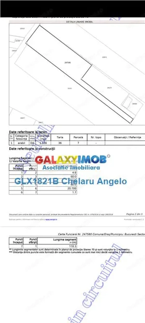 Giule #537;ti teren 1536 mp, deschidere 20 ml,liber - imagine 4