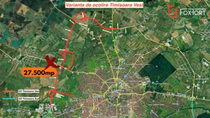 Teren extravilan 27.500 mp de vanzare in Timisoara-Zona Exterior Vest Mehala - imagine 3