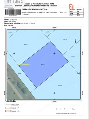 Teren intravilan 3546 mp, S+P+2E+M, Calea Torontalului - imagine 2