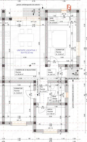 Duplex 4 camere si 2 bai - Mosnita Noua - toate utilitatile - imagine 2