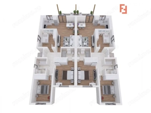 Duplex cu 4 camere - Toate utilitatile + Asfalt - Mosnita Noua - imagine 3