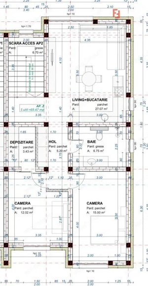 Apartament cu 3 camere si curte de 170 mp - Mosnita Noua - Zona Kaufland - imagine 4