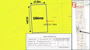 COMISION 0% Teren intravilan Sacalaz, 586 mp - Oportunitate investitie - imagine 2