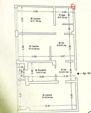 COMISION 0% Apartament de vanzare cu 3 camere, 67 mp utili, Zona Cetatii - imagine 14