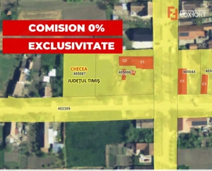 COMISION 0% Teren intravilan constructii, Checea - 1000 mp, asfalt, utilitati