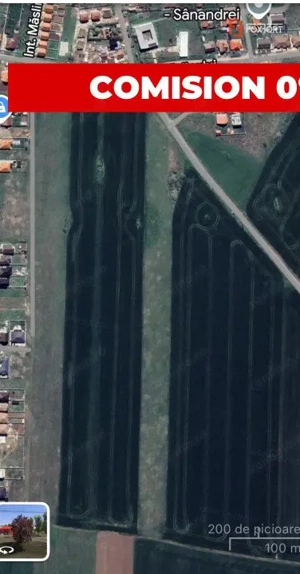 COMISION 0% Teren intravilan pentru case/duplexuri -  610 mp - Sanandrei