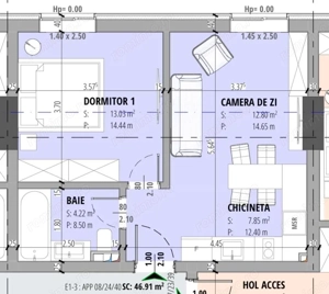 Apartament 2 camere Tomis Nord Campus - imagine 8