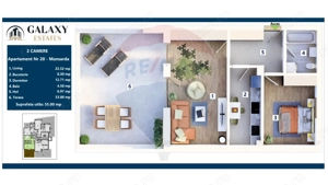 COMISION 0% Apartament 2 camere/ Tractorul / Galaxy Estates - imagine 2