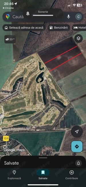 Teren învecinat cu Național golf & country club