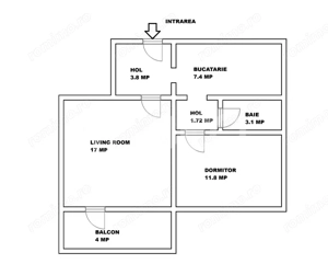 Apartament de vanzare 2 camere decomandate balcon Rahovei - imagine 3
