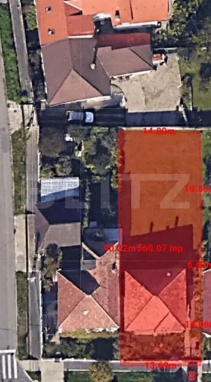 Exclusivitate! Teren autorizabil 560 mp, casa individulala, duplex, cart GRUIA !