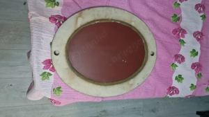 Vand oglindă cu cadrul de porțelan scultat