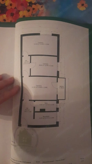 Aartament cu 3 camere etajul 1 in proximitatea Spitalului Judetean  - imagine 9