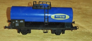 totul de la MEHANO scara HO   16.5 mm locomotiva tip aburi  4 vagoane de marfa  - imagine 5