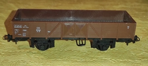 totul de la MEHANO scara HO   16.5 mm locomotiva tip aburi  4 vagoane de marfa  - imagine 4