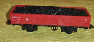 totul de la MEHANO scara HO   16.5 mm locomotiva tip aburi  4 vagoane de marfa  - imagine 3