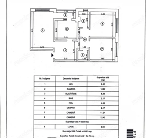 Apartament decomandat 3 camere balcon pivnita lift Vasile Aaron Sibiu - imagine 17