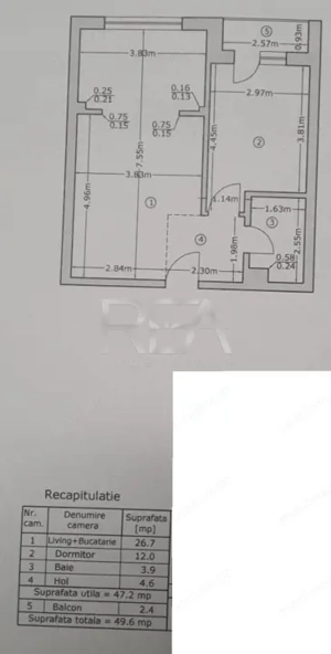 Apartament 2 camere tip studio Titan – parter cu balcon - imagine 6 Apartament 2 camere tip studio Titan – parter cu balcon - imagine 6