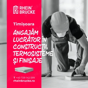 Lucrător în construcții (termosisteme și finisaje)