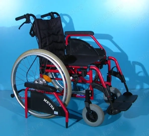 Scaun cu rotile din aluminiu Meyra   latime sezut 46 cm - imagine 3