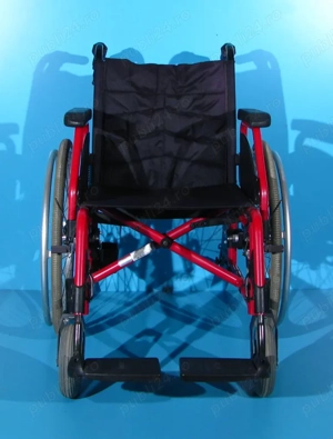 Scaun cu rotile din aluminiu Meyra   latime sezut 46 cm - imagine 2