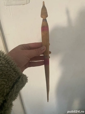 Fus vechi din lemn-lucrat manual, traditional romanesc