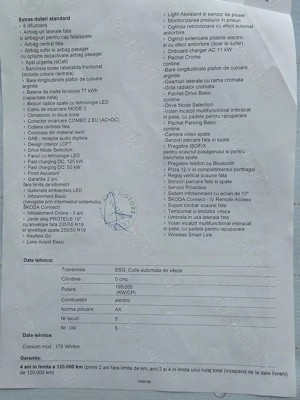 Skoda ENYAQ iV 80x 265 CP, an fabricatie 2022, 4x4, cu pompa de caldura - imagine 10